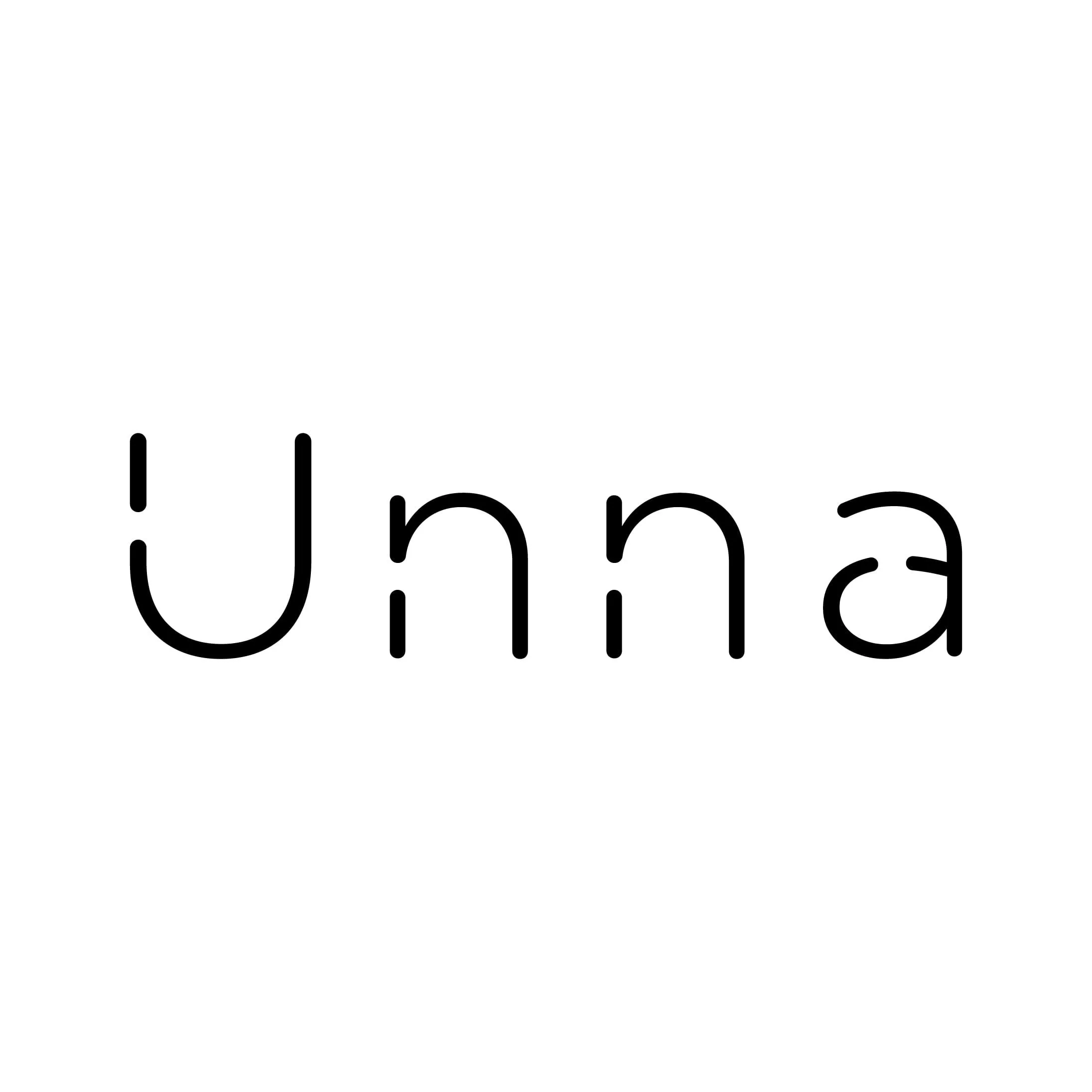 Unna logosu, siyah, açık zemin