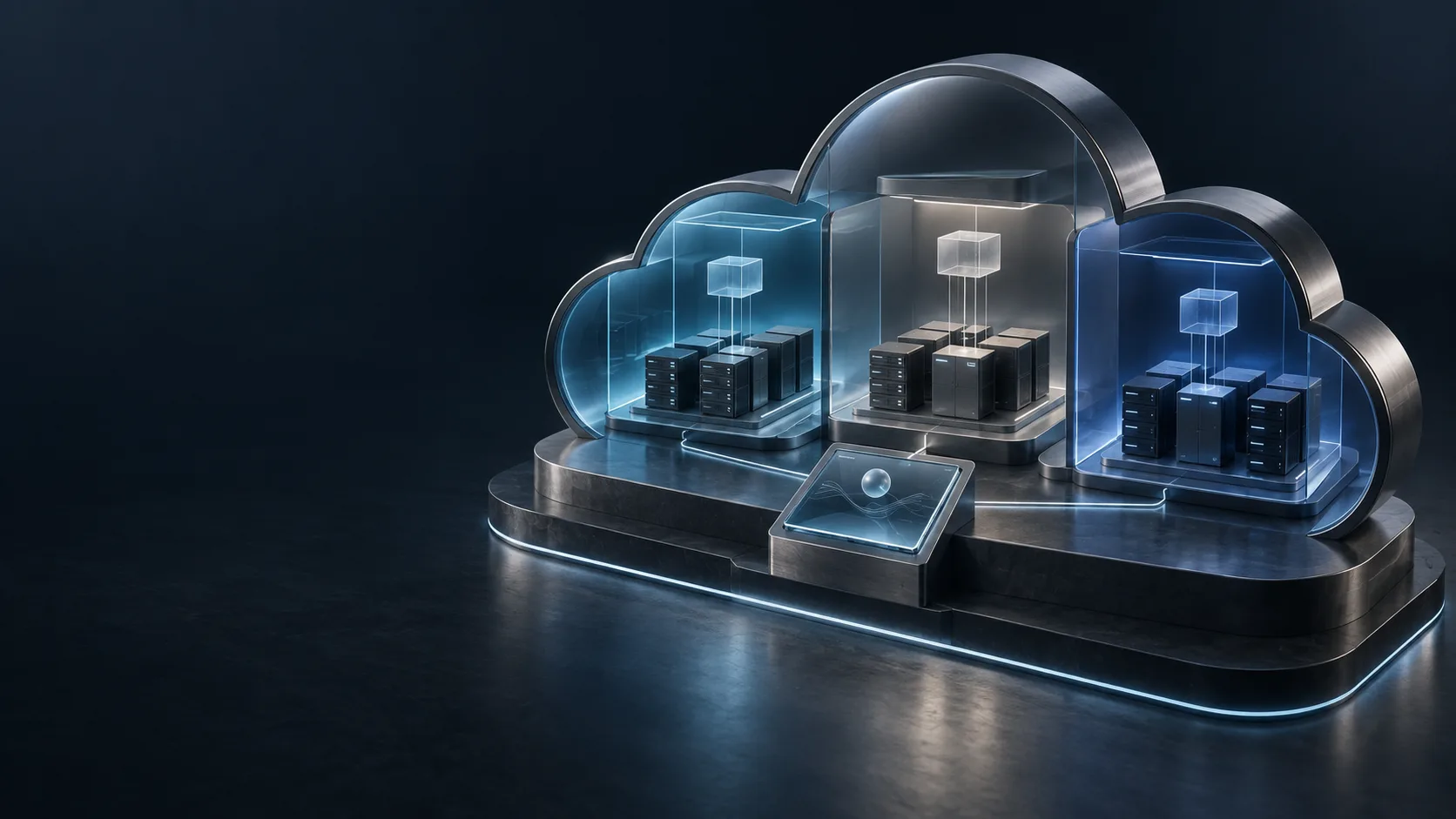 VMware Cloud Director — концептуальная технологическая иллюстрация